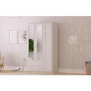 Rb-186-01 Matte White Wardrobe