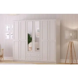Rb-186-04 Matte White Wardrobe