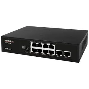 Redline PoE mrežni switch, 10 port RJ-45 , 8 PoE / 120W - RL-SP8610E