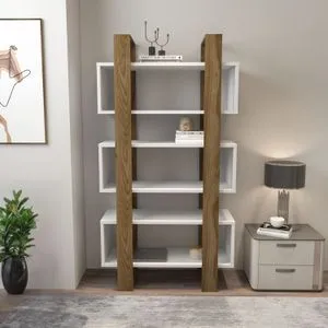 Reina - Walnut, White Walnut
White Bookshelf