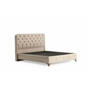 Relax 90 x 190 - Beige Beige Single Bed Base & Headboard