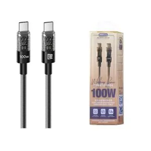 Remax DATA kabl Walking TIP C na TIP C RC-C162 100W, 1.2m crni