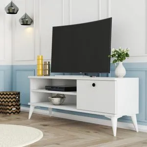 Retro 1564 White TV Stand