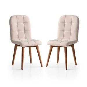 Retro - 708 Cream Chair Set (2 Pieces)