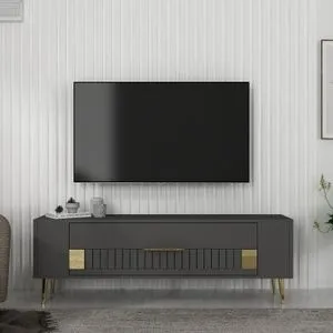 Retrolp4 - Anthracite, Gold Anthracite
Gold TV Stand