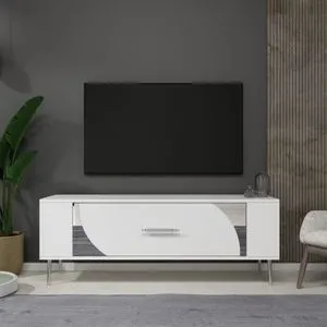 Retrop2 - White, Silver White
Silver TV Stand