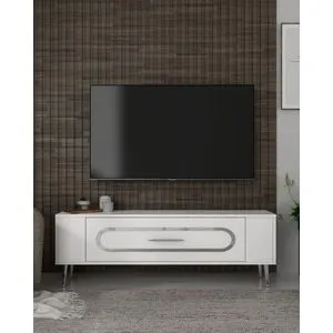 Retrop3 - White, Silver White
Silver TV Stand
