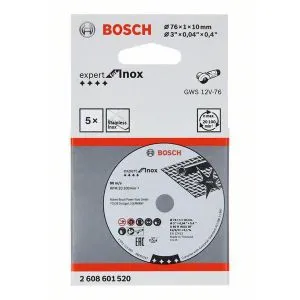 Rezna ploča Expert for Inox Bosch 2608601520, A 60 R INOX BF; 76 mm; 1 mm; 10 mm