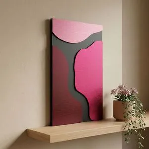 Rhodes - 40 x 68 Multicolor Decorative Framed MDF Painting