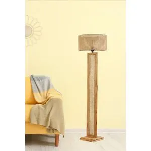 Ribon Yanık Silindir Rattan Lambader Rattan
Beige Floor Lamp