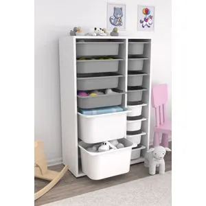 Rine 2D4K8U - White, Grey v3 White
Grey Multi Purpose Cabinet