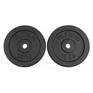 RING Tegovi 2x10kg crni standardni liveni - RX PLO1-10