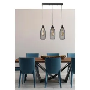 Rio 3-Lampni Crni Luster