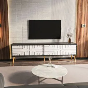 Riso - Black, White Black
White TV Stand