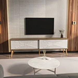 Riso - Walnut, White Walnut
White TV Stand