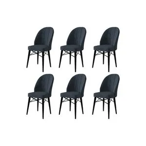 Ritim - Anthracite, Black Anthracite
Black Chair Set (6 Pieces)