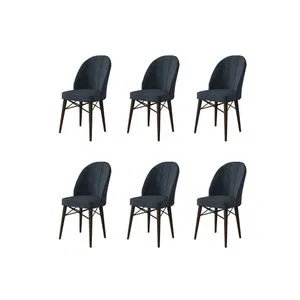 Ritim - Anthracite, Brown Anthracite
Brown Chair Set (6 Pieces)
