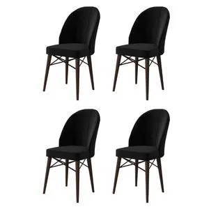 Ritim - Black, Brown Black
Brown Chair Set (4 Pieces)