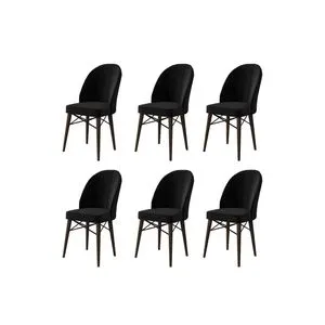 Ritim - Black, Brown Black
Brown Chair Set (6 Pieces)