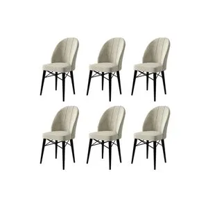 Ritim - Cream, Black Cream
Black Chair Set (6 Pieces)