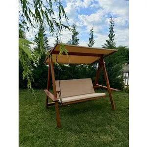 Riva 2100 - Camel Camel Garden Triple Swing Chair