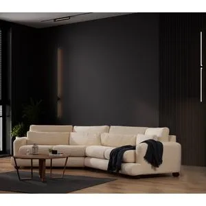 River 4 Seater Right (L2-Xc Right) - Beige Beige 4-Seat Sofa