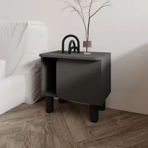 River - Anthracite Anthracite Nightstand