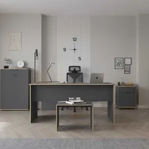 Rms-320-Ax-1 Anthracite
Oak Study Desk