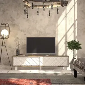 Rob - Ud, White Oak
White TV Stand