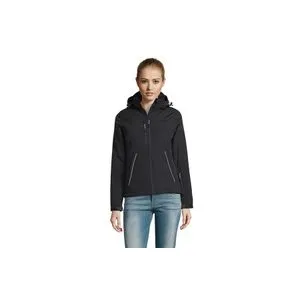 ROCK WOMEN softshell jakna - Crna, XXL