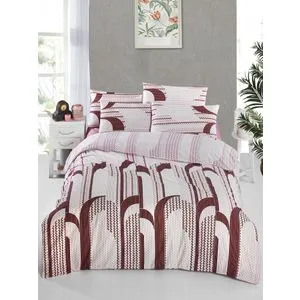 Rodya Claret Red White Ranforce Set Posteljine (EU) (IT)