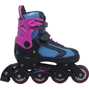 Roler Pw126B-10 Black/Tirq/Purple L(40-43) Pvc Abec5 Pu Action 2021 Par