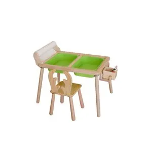 Roll and Chair - Green Green Kid's Table Set