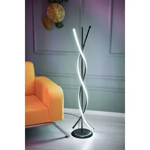 Roller Black - White White Floor Lamp