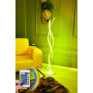 Roller White - Multicolor Multicolor Floor Lamp