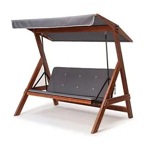 Roma 2000 - Anthracite Garden Triple Swing Chair