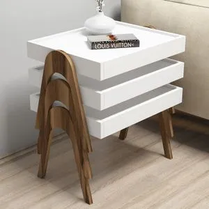 Roma - Walnut, White Walnut
White Nesting Table (3 Pieces)