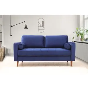 Rome - Navy Blue Navy Blue 2-Seat Sofa