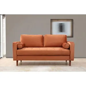 Rome - Orange Orange 2-Seat Sofa