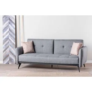 Ron Sofabed - Grey GR111 Grey 3-Seat Sofa-Bed