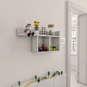 Room - White White Wall Shelf