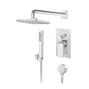 Rosan  QUADRO Uzidna baterija sa zidnim tušem D.220mm i ručnim tušem