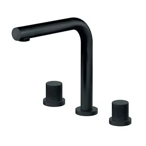Rosan  S.2 BLACK Baterija podgradna za lavabo - dvoručna - visoka