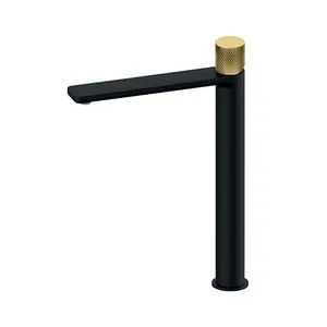 Rosan S.2 BLACK - GOLD Baterija za lavabo XL