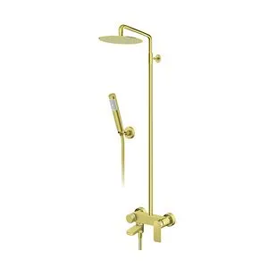Rosan  S.2  GOLD Baterija za tuš kadu sa usponskim tušem 210x210mm i izlivom