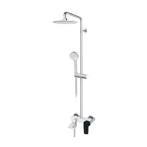 Rosan  STOLZ - BLACK Baterija za tuš kadu sa usponskim tušem D.220mm i izlivom