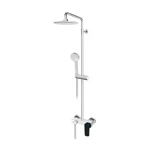 Rosan  STOLZ - BLACK Baterija za tuš kadu sa usponskim tušem D.220mm