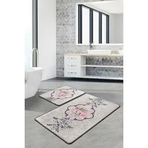 Rosas Multicolor Bathmat Set (2 Pieces)