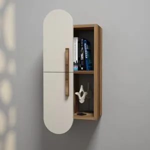 Rose - Walnut, Cream Walnut
Cream Wall Shelf