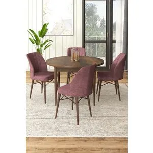Rox - Baroque, Dusty Rose Baroque
Dusty Rose Dining Table & Chairs Set (5 Pieces)